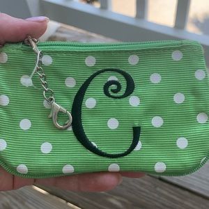 NWT Monogrammed ID / Card Pouch